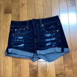 Ripped Jean shorts